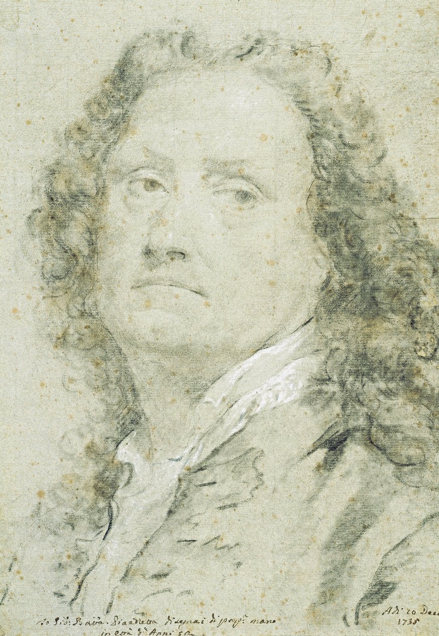 Autoportret, 1735 autorstwa Giovanni Battista Piazzetta