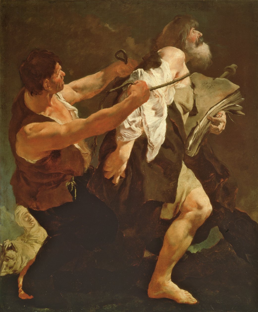 Św. Jakub prowadzony na męczeństwo, ok. 1722-3 autorstwa Giovanni Battista Piazzetta