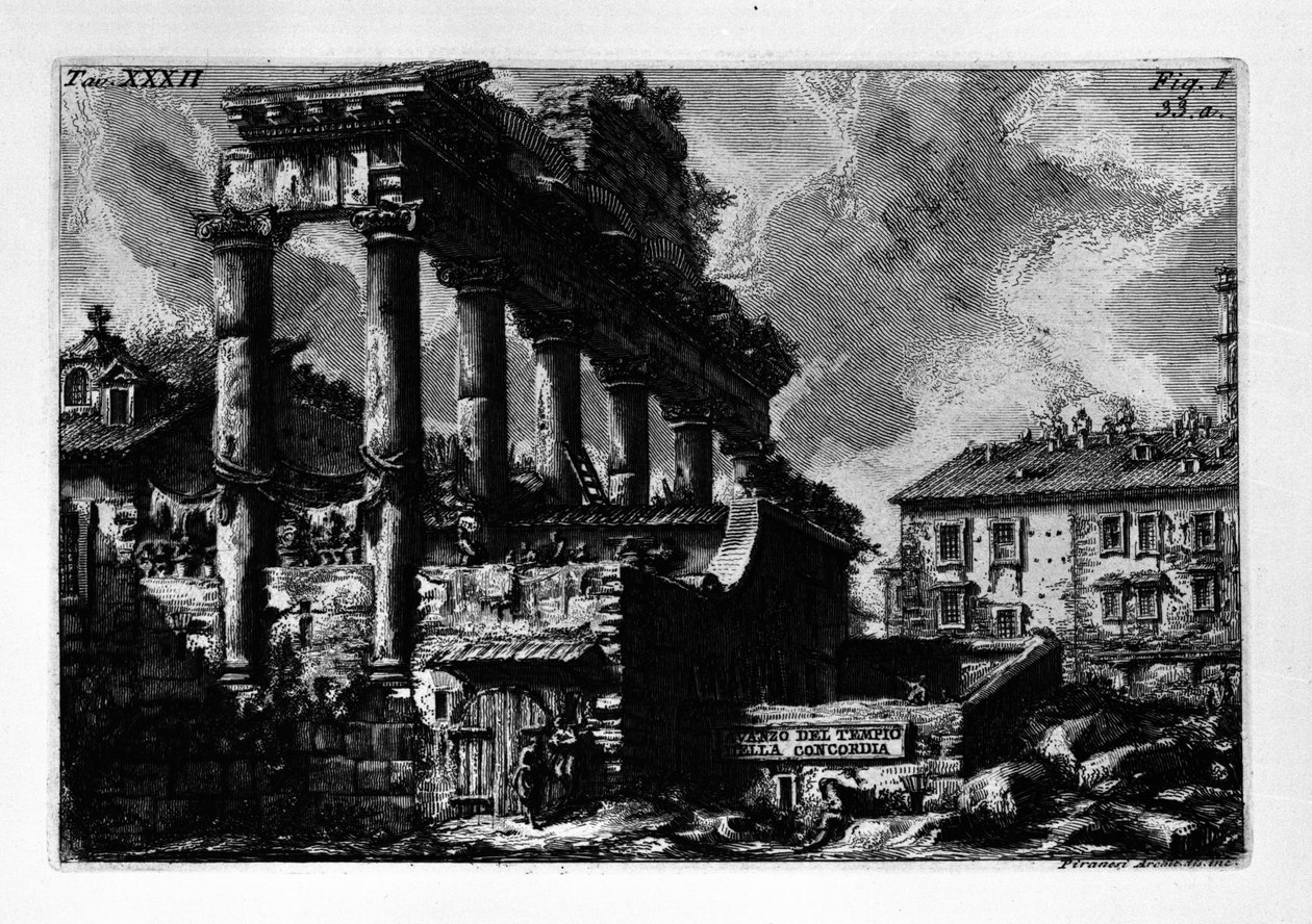 Avazo ze Świątyni Konkordatu autorstwa Giovanni Battista Piranesi