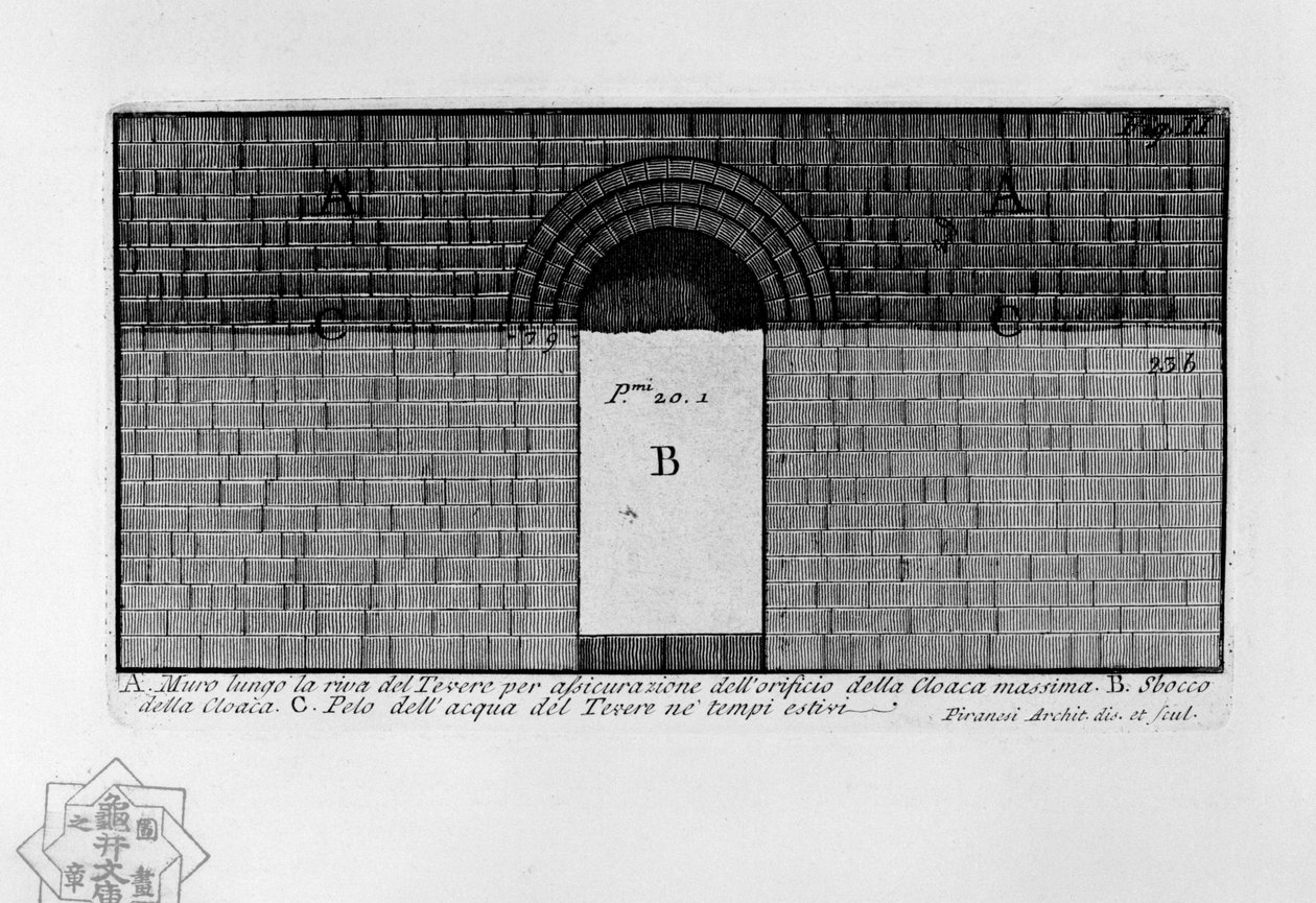 Kanalizacja Maxima autorstwa Giovanni Battista Piranesi