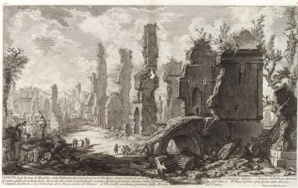 Starożytności rzymskie, tom III, [II frontyspis] autorstwa Giovanni Battista Piranesi