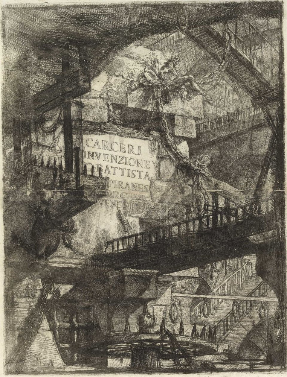 Więzienia wynalazków [frontispis] autorstwa Giovanni Battista Piranesi
