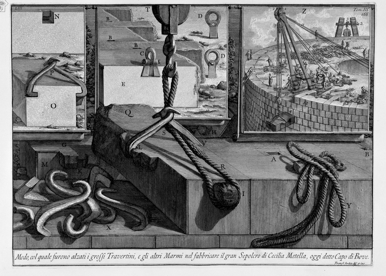 Mauzoleum Cecylii Metelli autorstwa Giovanni Battista Piranesi