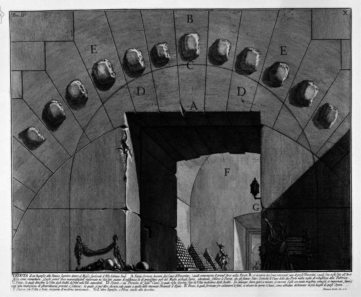 Mauzoleum Hadriana autorstwa Giovanni Battista Piranesi