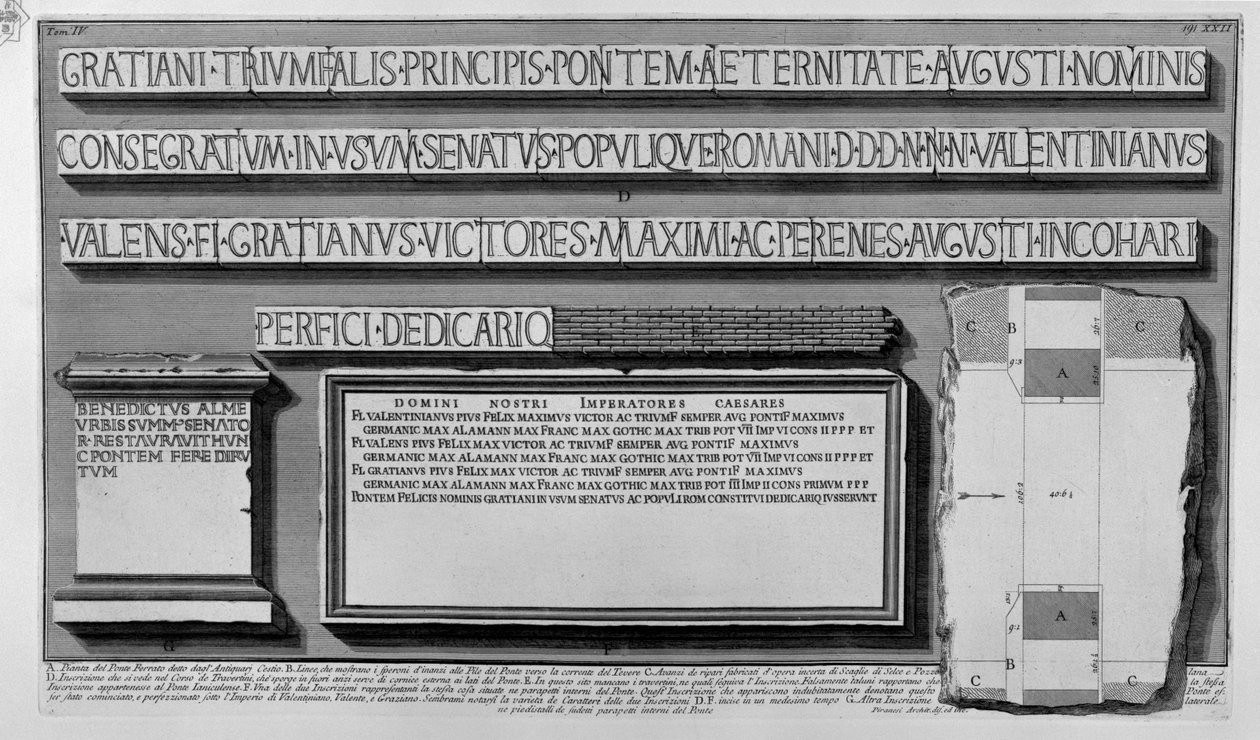 Most Ferrato autorstwa Giovanni Battista Piranesi