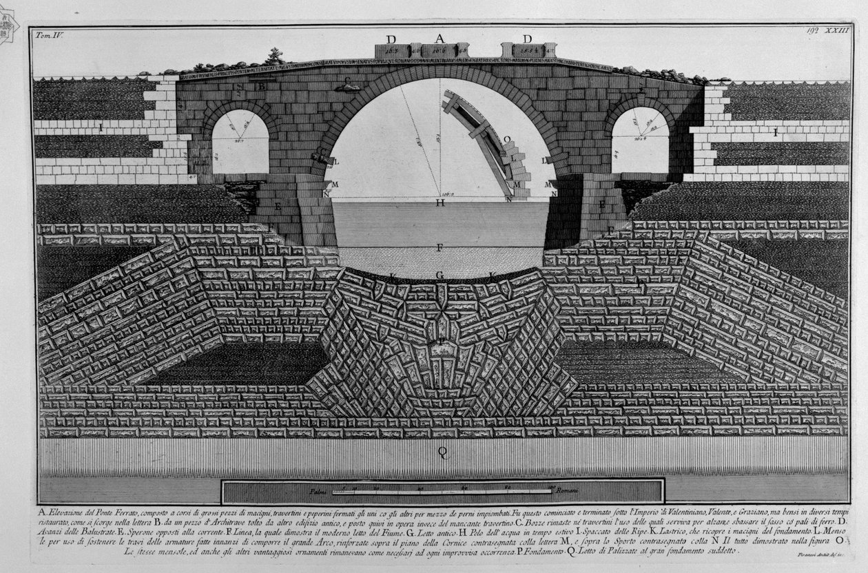 Most Ferrato autorstwa Giovanni Battista Piranesi