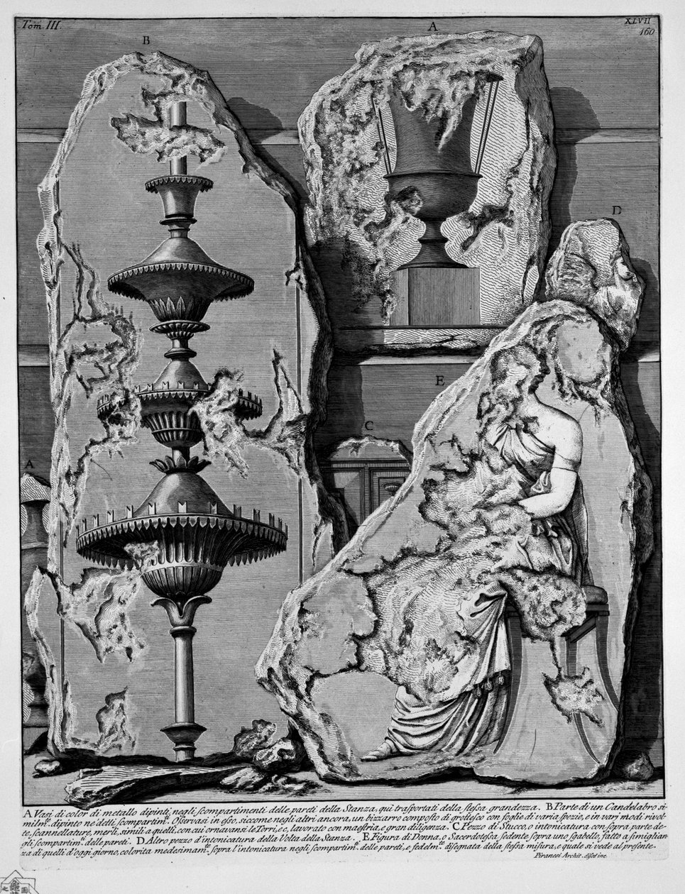 Piramida Kajusza Cestiusza autorstwa Giovanni Battista Piranesi