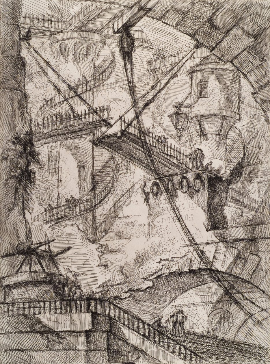 Most zwodzony autorstwa Giovanni Battista Piranesi