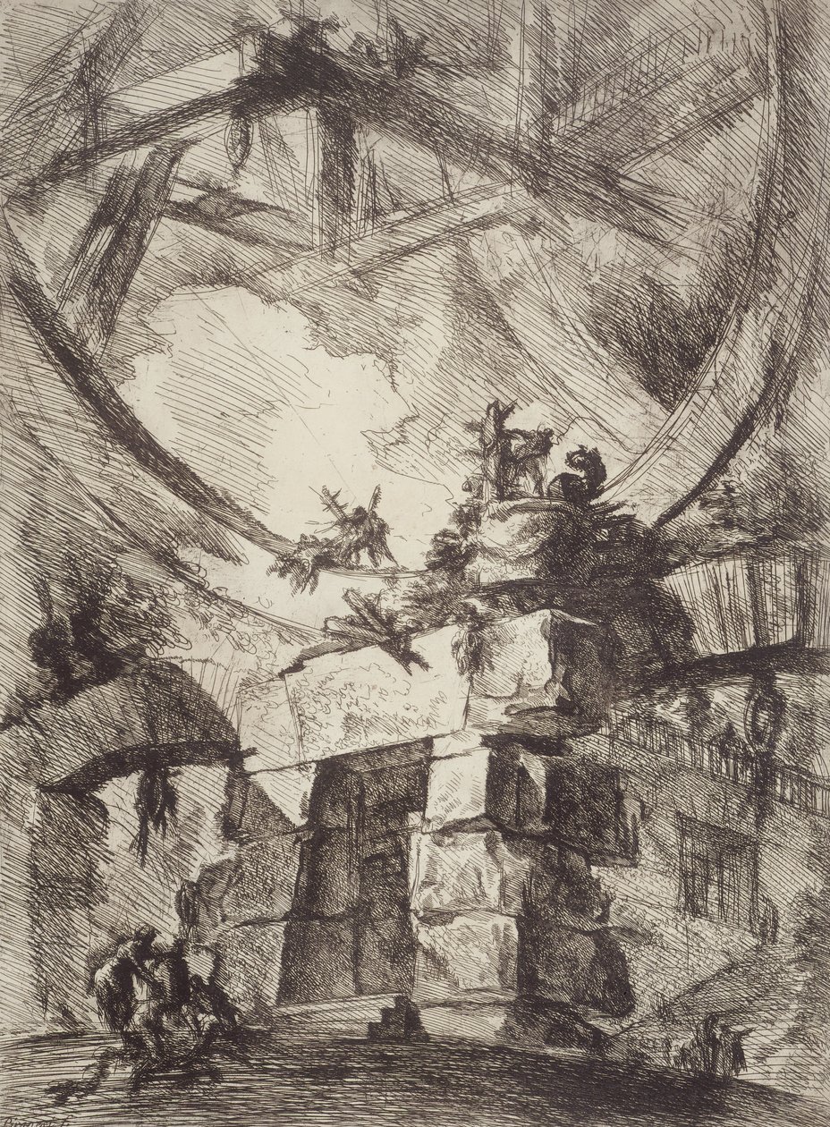 Olbrzymie koło autorstwa Giovanni Battista Piranesi