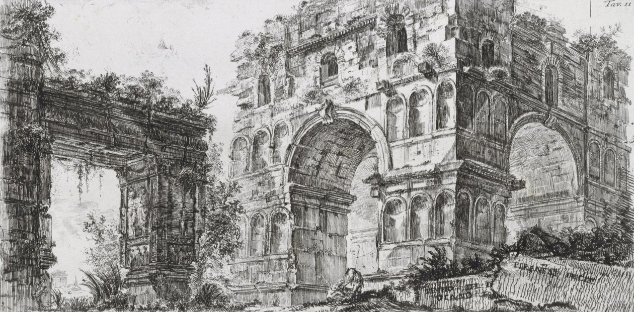 Świątynia Diany autorstwa Giovanni Battista Piranesi
