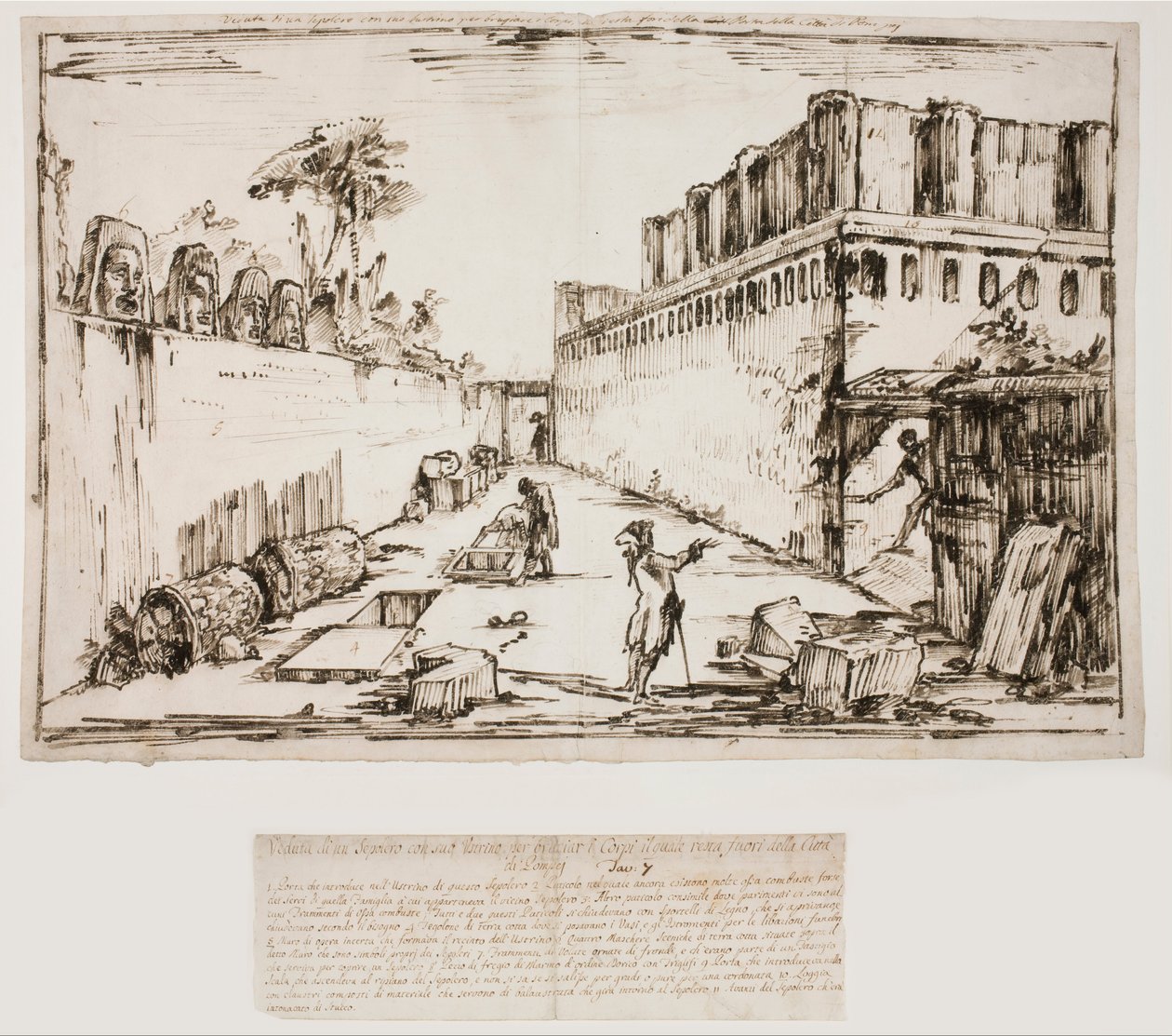 Grób Istacidi, Pompeje autorstwa Giovanni Battista Piranesi