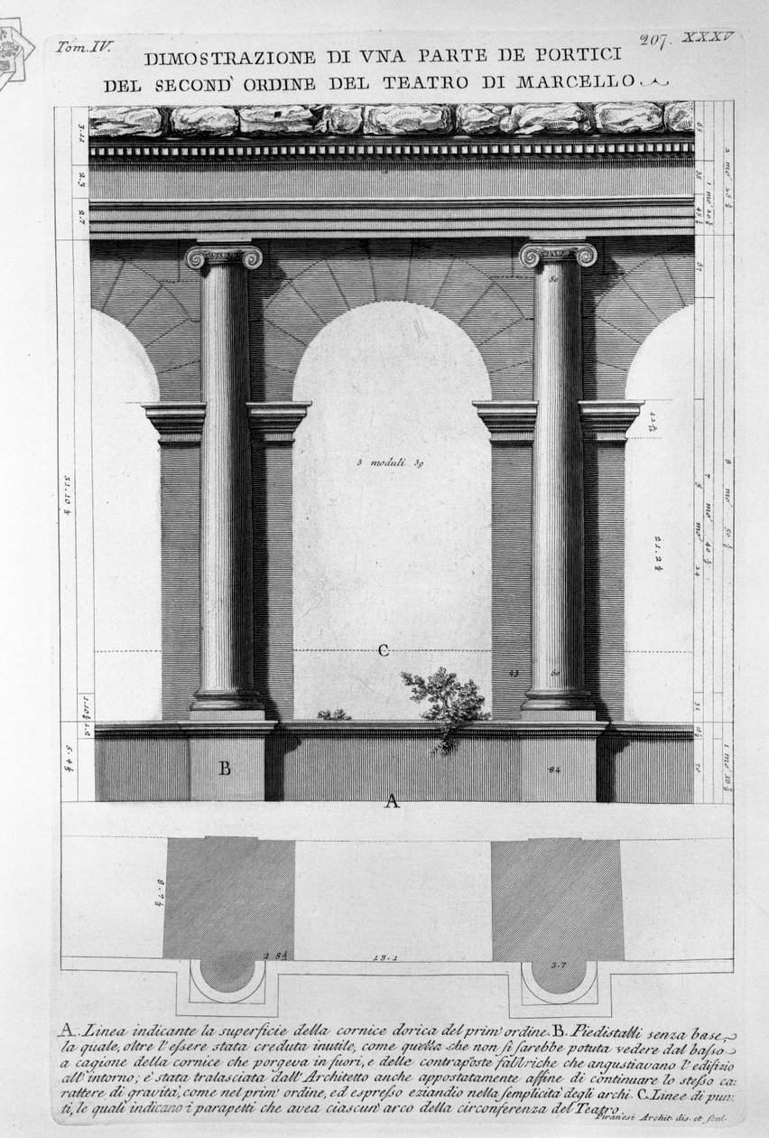 Teatr Marcellusa autorstwa Giovanni-Battista Piranesi