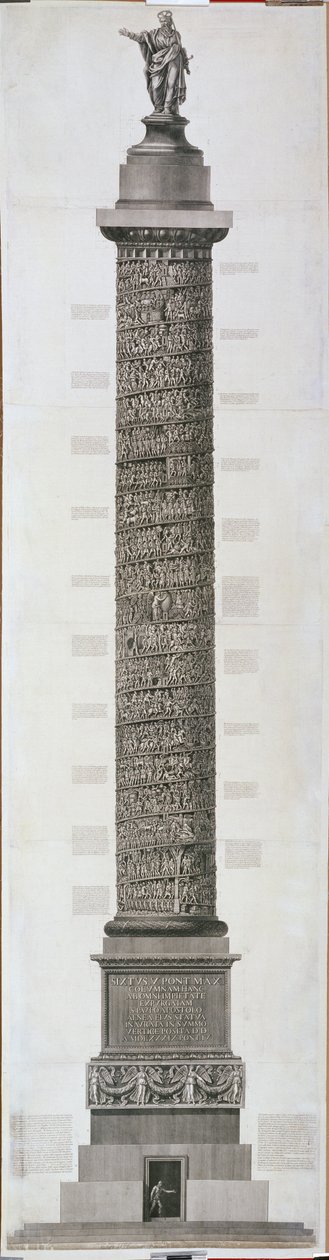 Kolumna Trajana autorstwa Giovanni Battista Piranesi