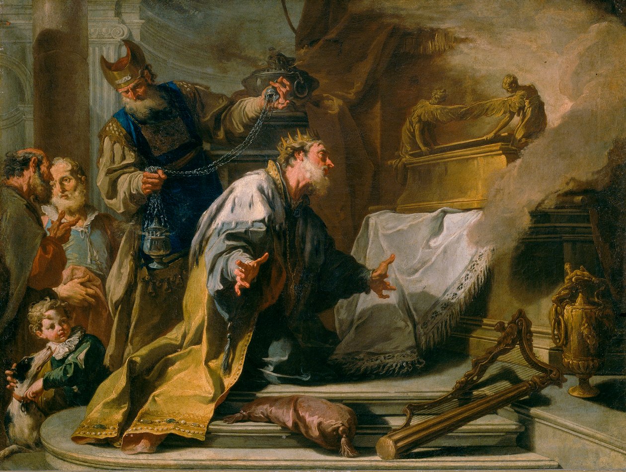 Dawid przed Arką Przymierza autorstwa Giovanni Battista Pittoni