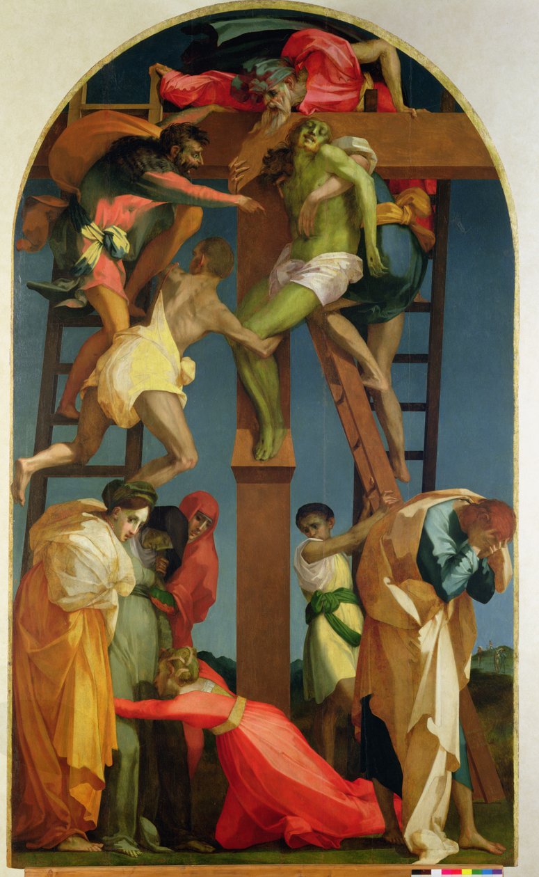 Zdjęcie z krzyża, 1521 (szczegóły zob. 85136) autorstwa Giovanni Battista Rosso Fiorentino