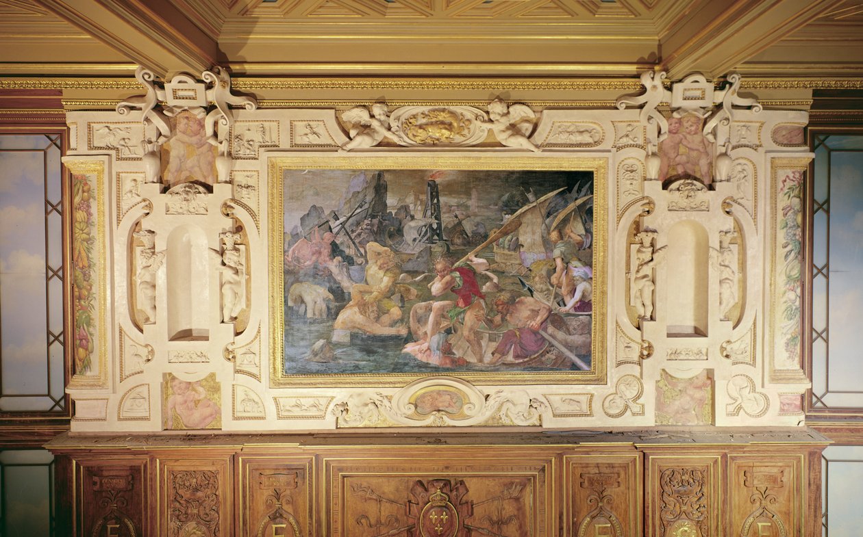 Zemsta Naupliusza, 1535-40 (patrz także 695080) autorstwa Giovanni Battista Rosso Fiorentino
