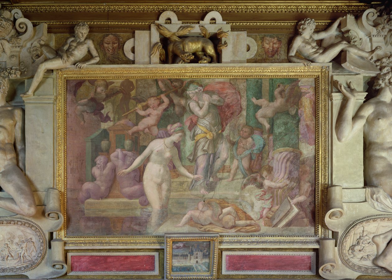 Wenus przy fontannie, z Galerie Francois I, 1535-40 autorstwa Giovanni Battista Rosso Fiorentino