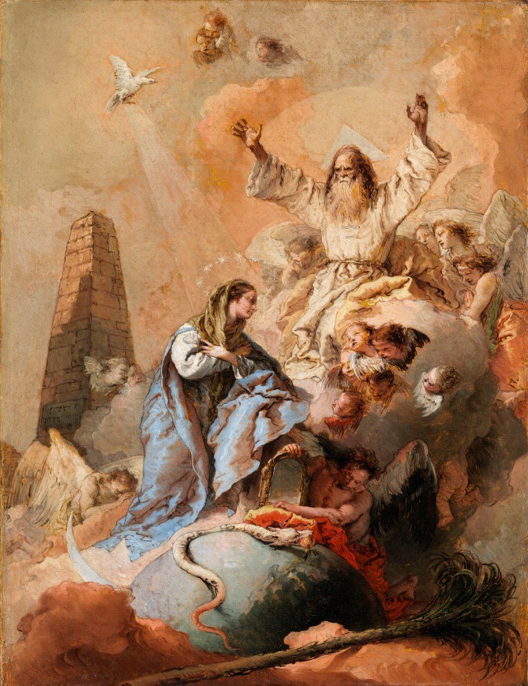Alegoria Niepokalanego Poczęcia autorstwa Giovanni Battista Tiepolo