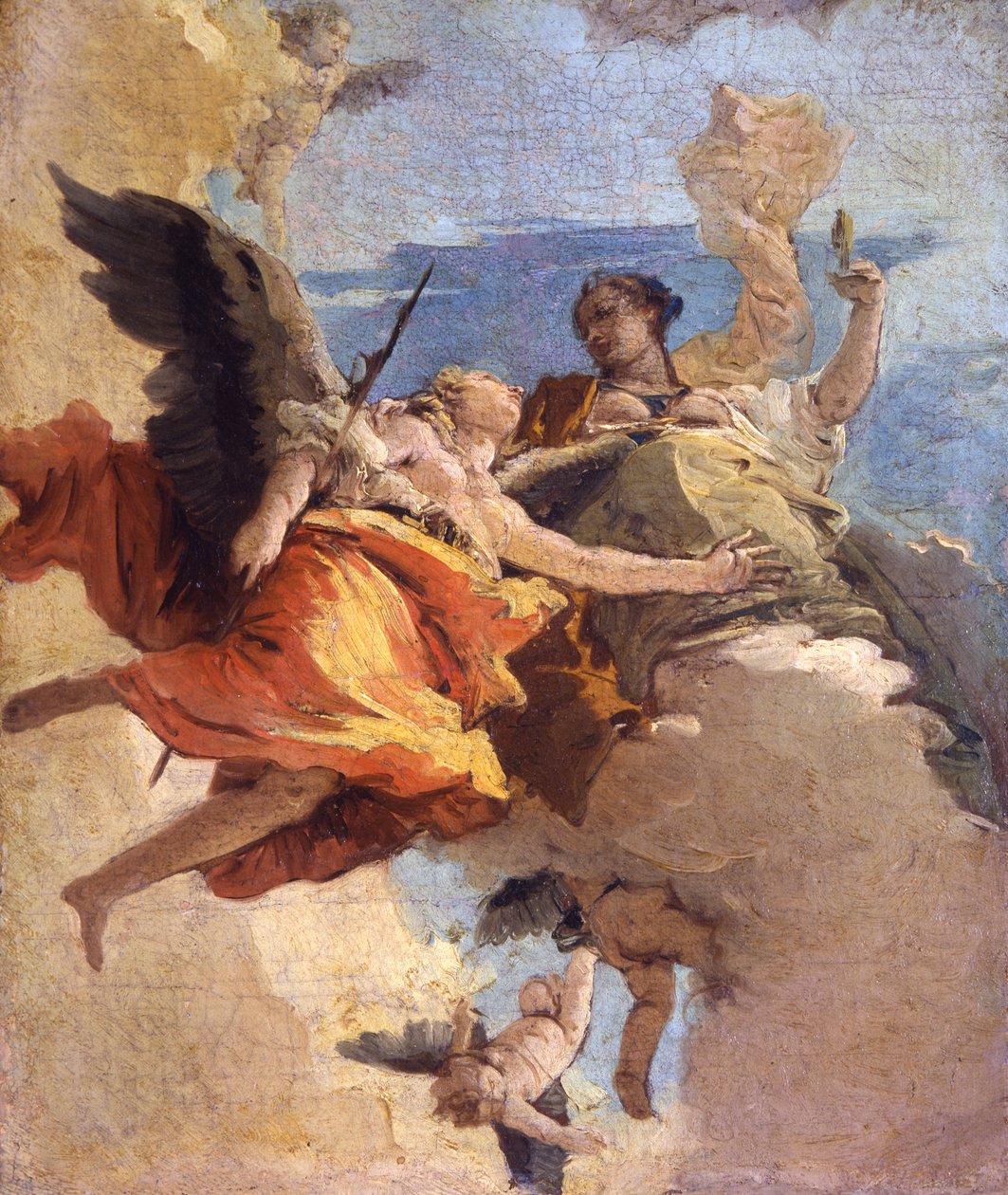 Alegoria cnoty i szlachetności autorstwa Giovanni Battista Tiepolo