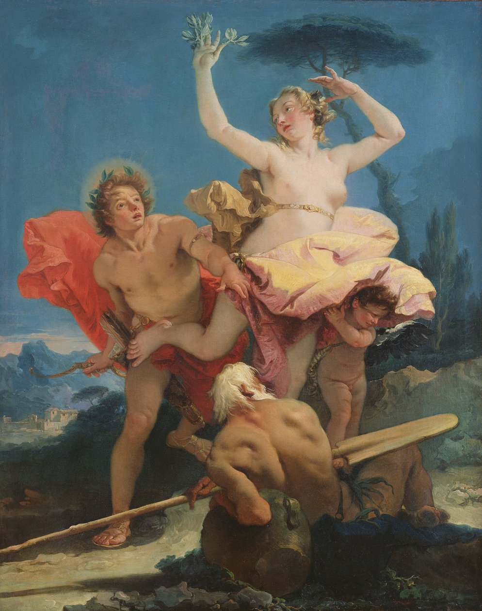 Apollo i Daphne, ok. 1743-44 autorstwa Giovanni Battista Tiepolo