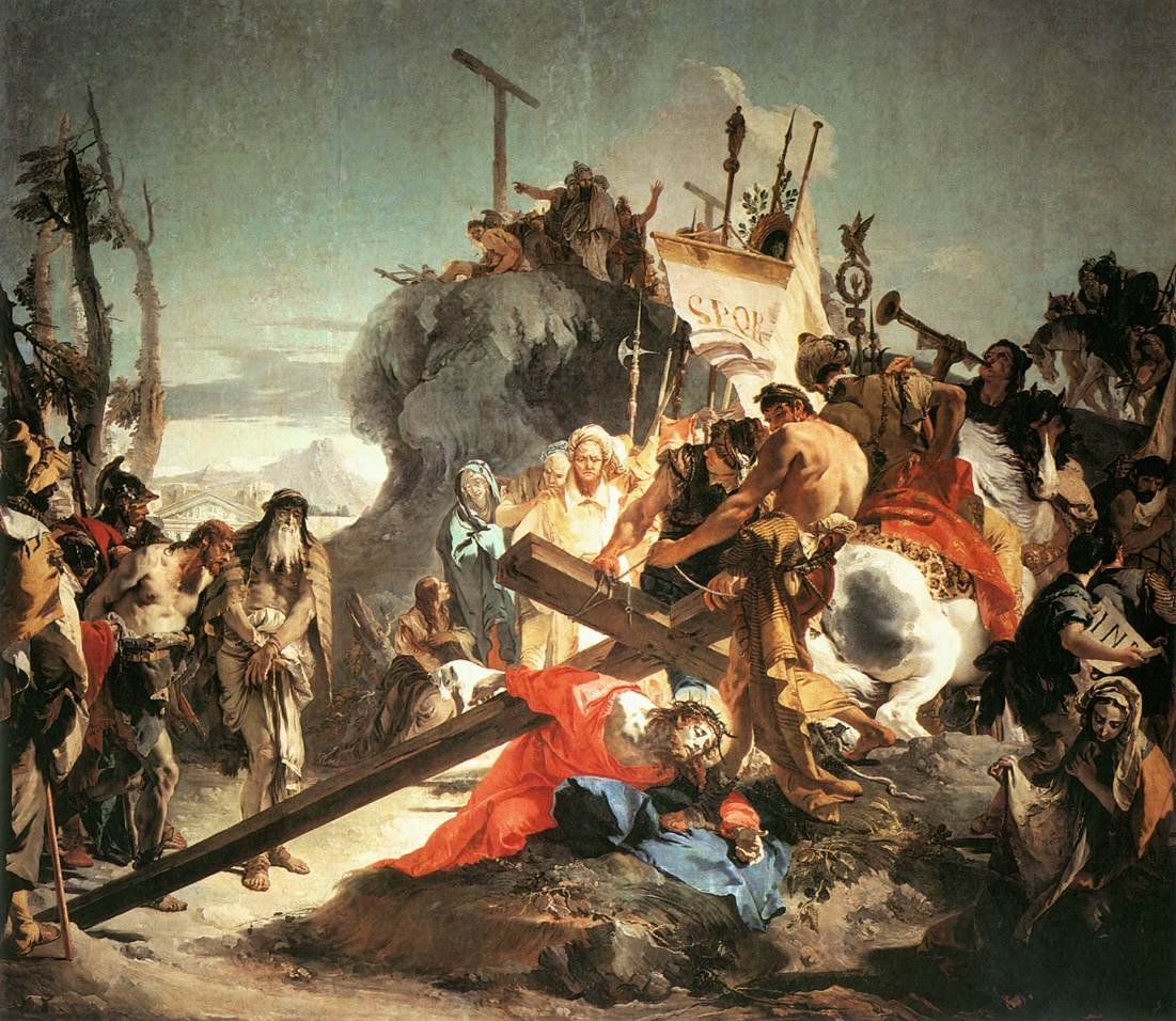 Chrystus niosący krzyż autorstwa Giovanni Battista Tiepolo