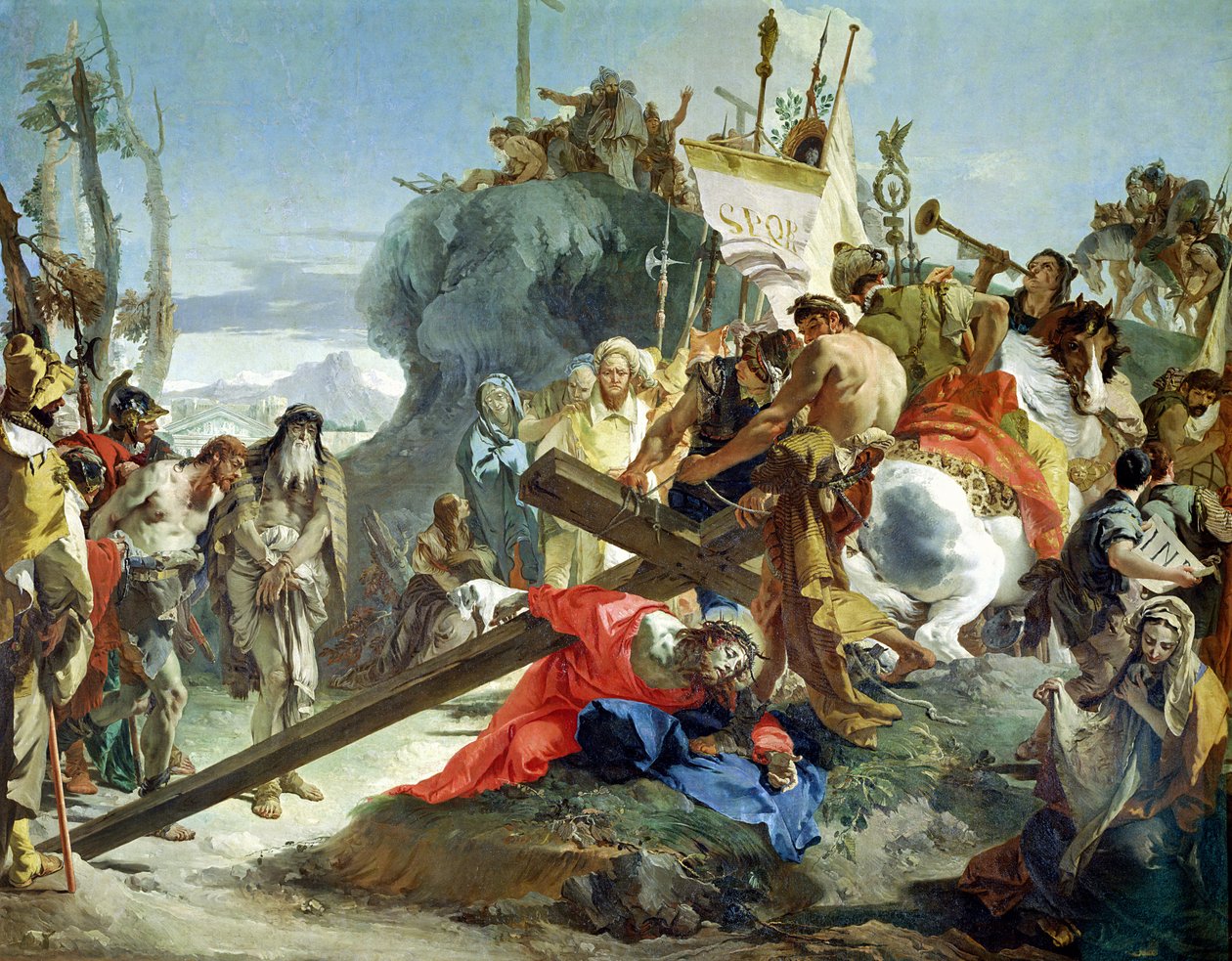Chrystus w drodze na Kalwarię, 1749 autorstwa Giovanni Battista Tiepolo