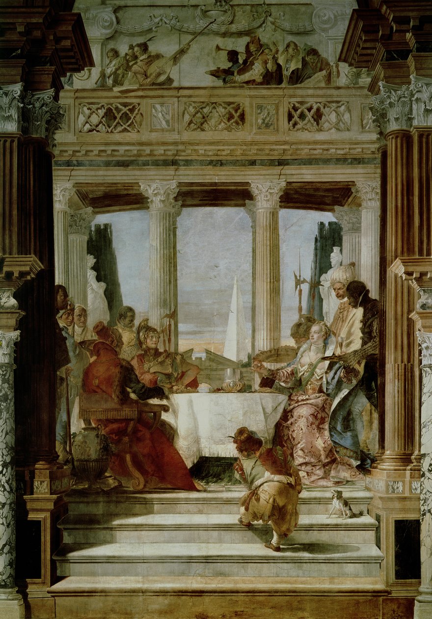 Bankiet Kleopatry autorstwa Giovanni Battista Tiepolo