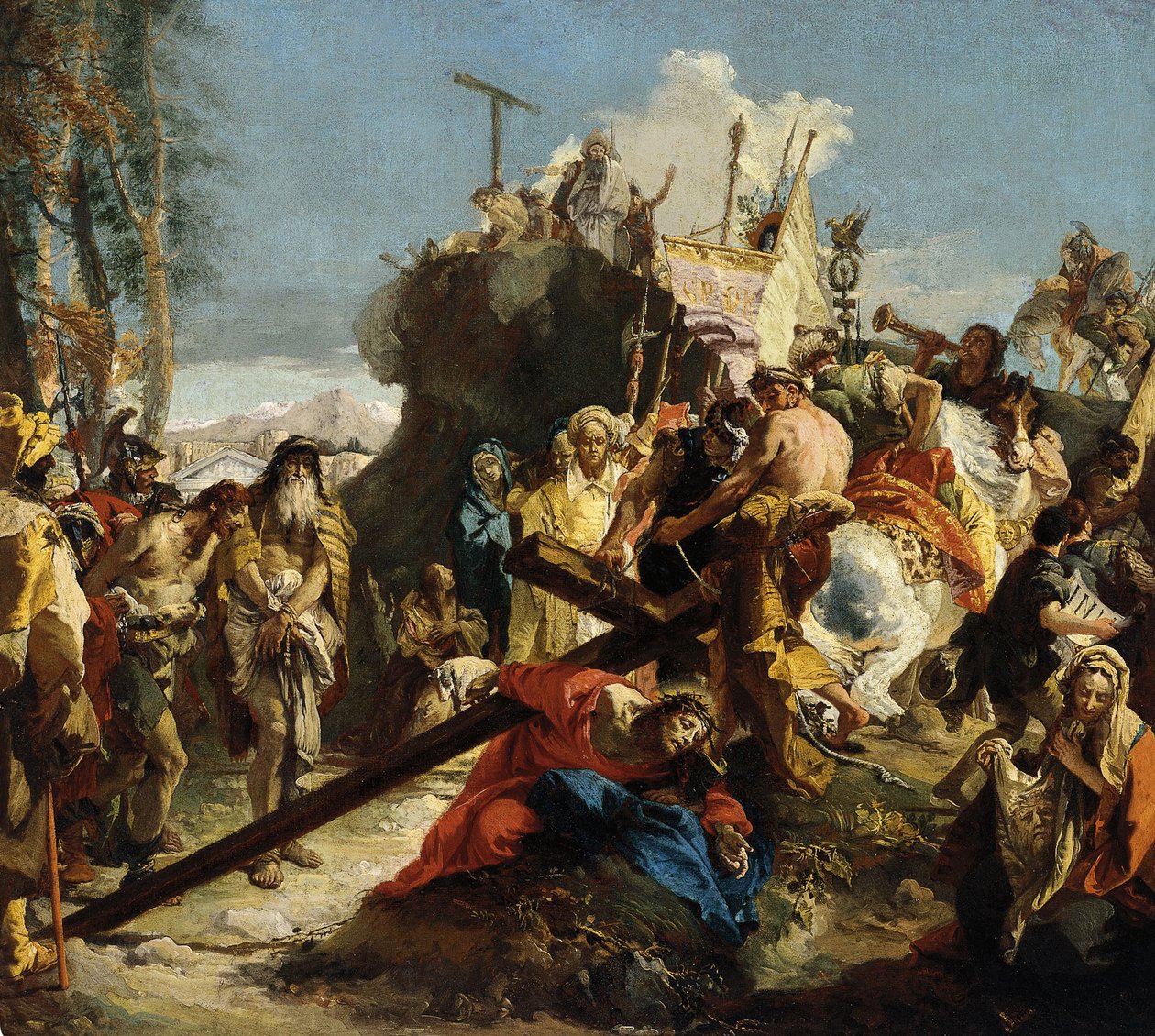 Chrystus Via del Golgota autorstwa Giovanni Battista Tiepolo