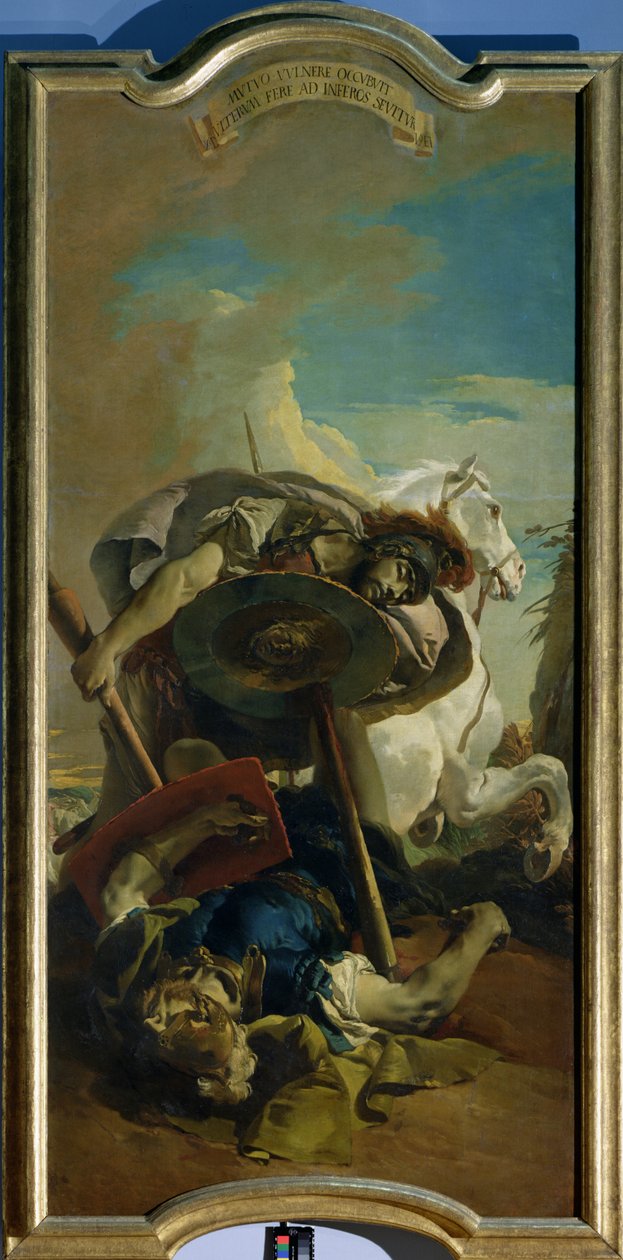 Śmierć konsula Lucjusza Juniusa Brutusa w pojedynku z Aruns autorstwa Giovanni Battista Tiepolo