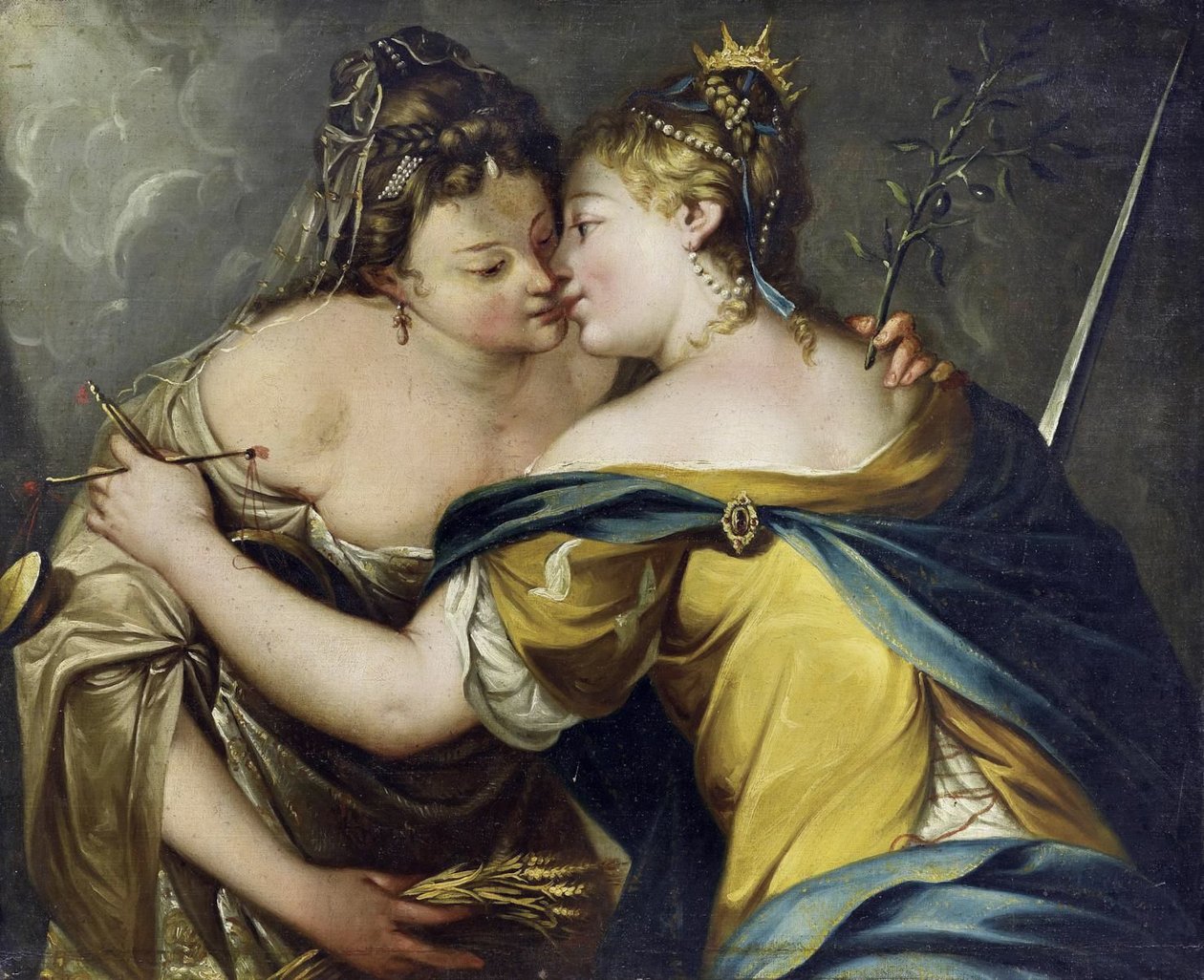 Sprawiedliwość obejmuje pokój autorstwa Giovanni Battista Tiepolo