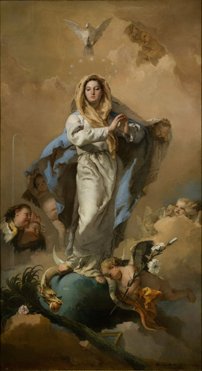 Niepokalane Poczęcie autorstwa Giovanni Battista Tiepolo