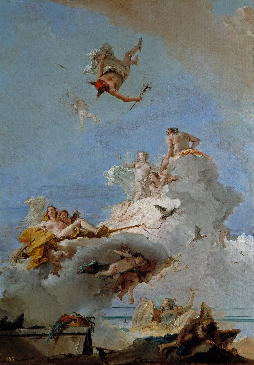 Olimp autorstwa Giovanni-Battista Tiepolo