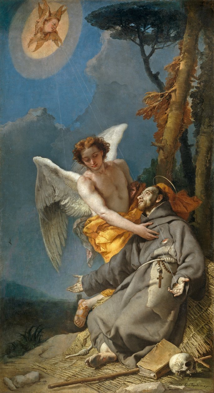 Stygmatyzacja św. Franciszka z Asyżu autorstwa Giovanni Battista Tiepolo