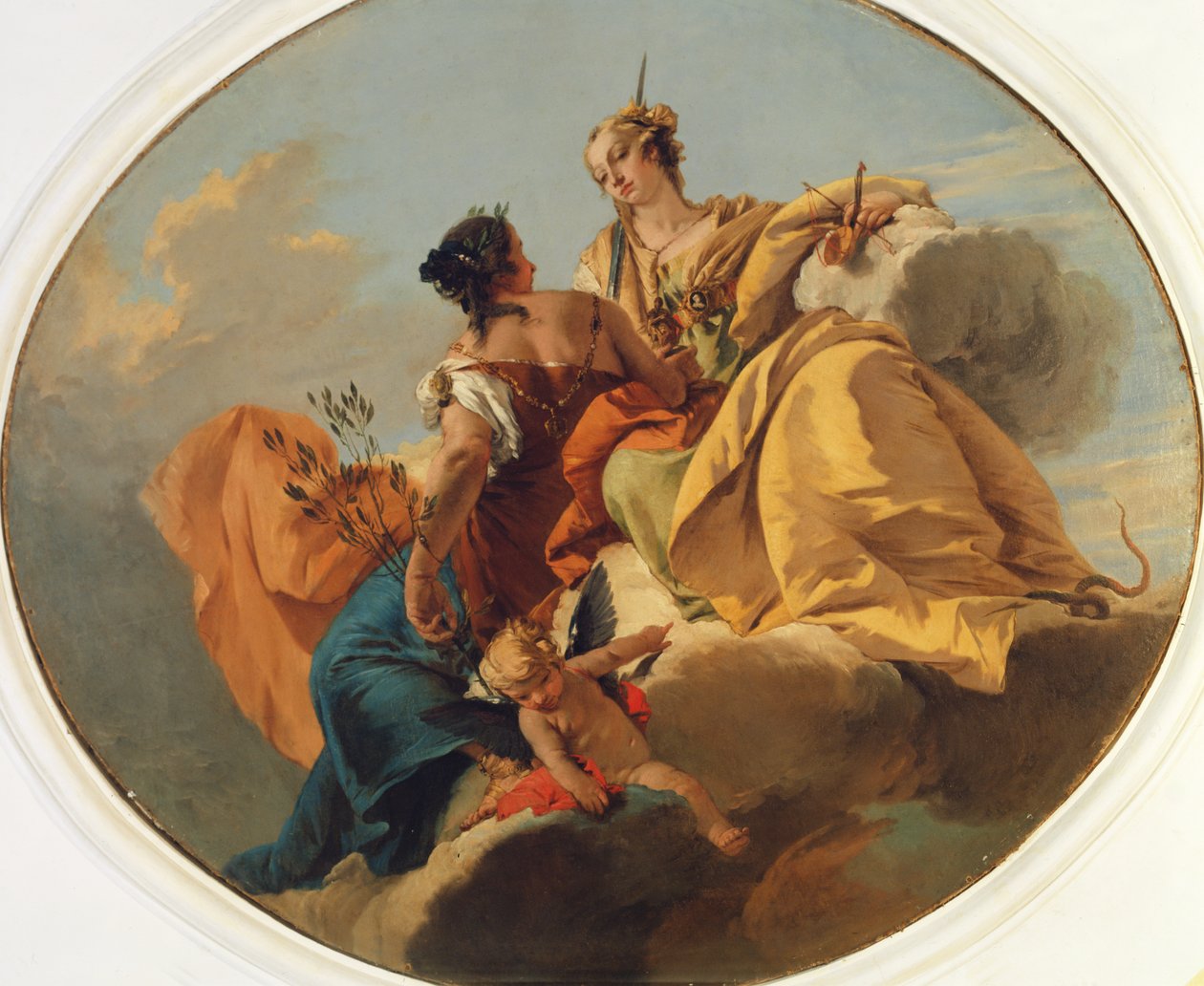 Sprawiedliwość i Pokój autorstwa Giovanni Battista Tiepolo