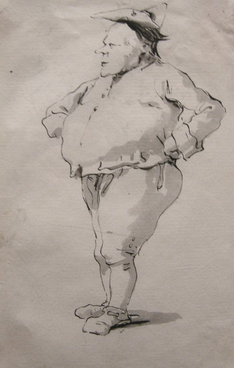 Karykatura mężczyzny autorstwa Giovanni Battista Tiepolo