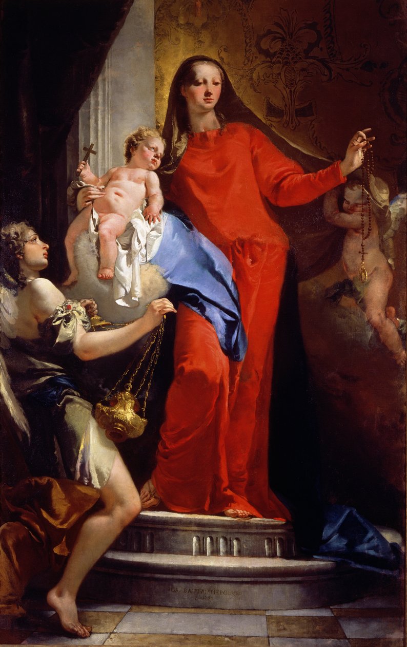 Madonna Różańcowa autorstwa Giovanni Battista Tiepolo