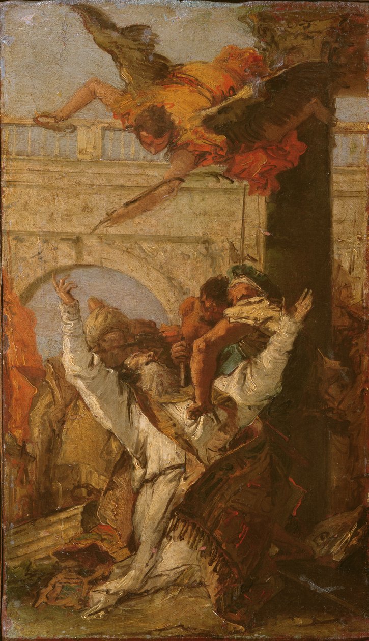 Męczeństwo św. Jana, biskupa Bergamo autorstwa Giovanni Battista Tiepolo