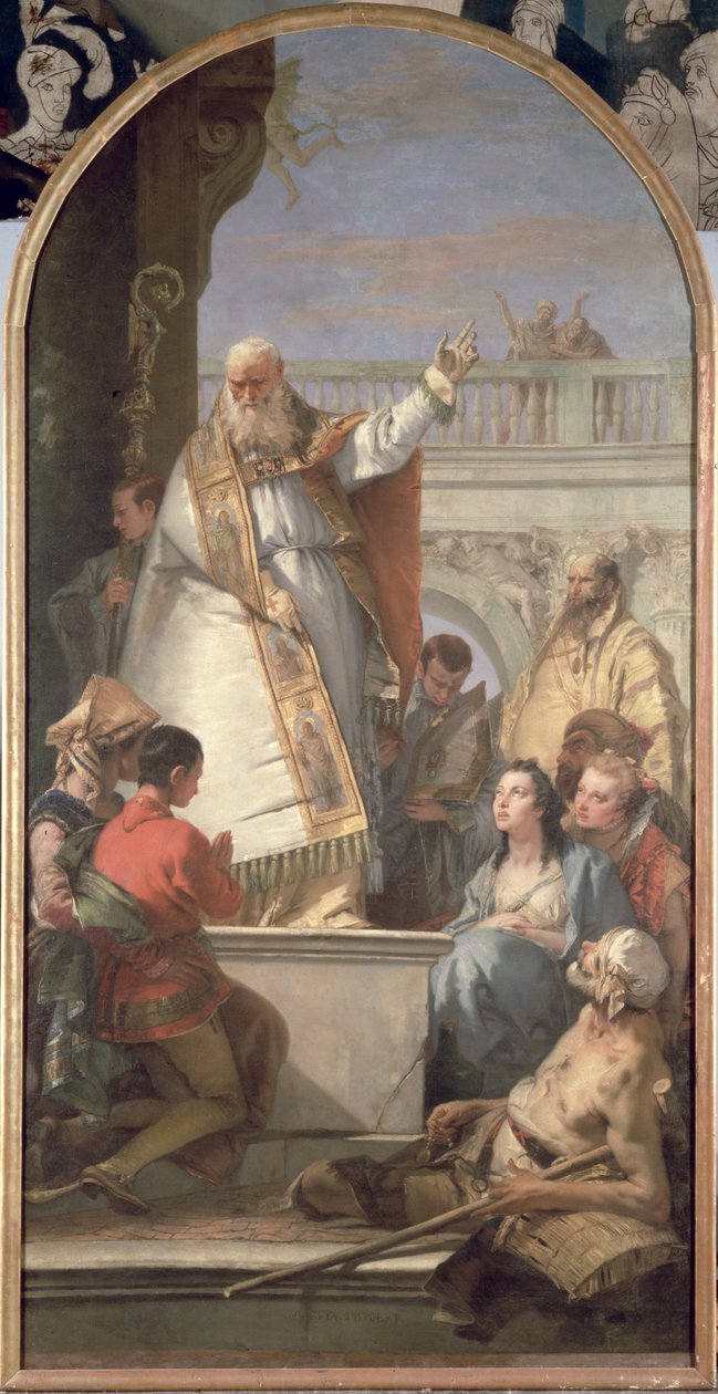 Cud św. Patryka, ok. 1746 r. autorstwa Giovanni Battista Tiepolo
