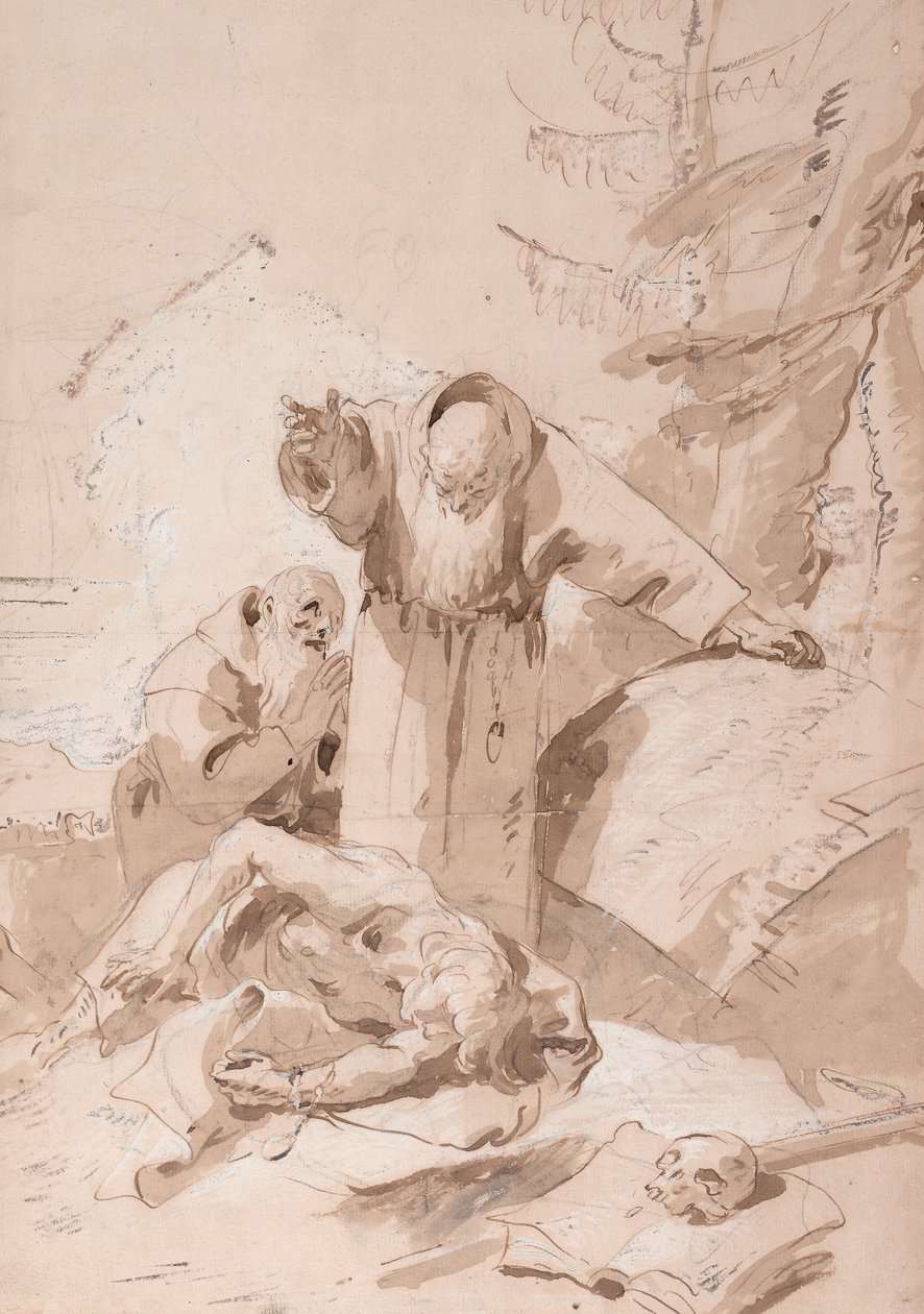 Św. Fidelis z Sigmaringen i Św. 1747-1758 autorstwa Giovanni Battista Tiepolo