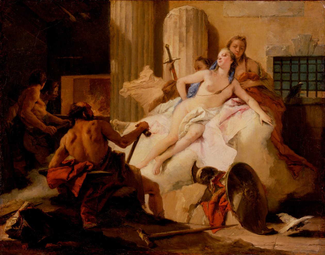 Szkic dla Wenus i Vulcan autorstwa Giovanni Battista Tiepolo