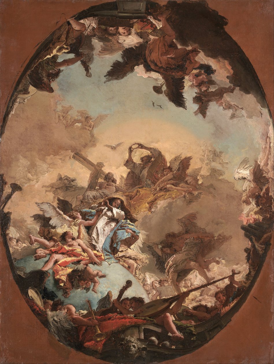 Koronacja Dziewicy autorstwa Giovanni Battista Tiepolo