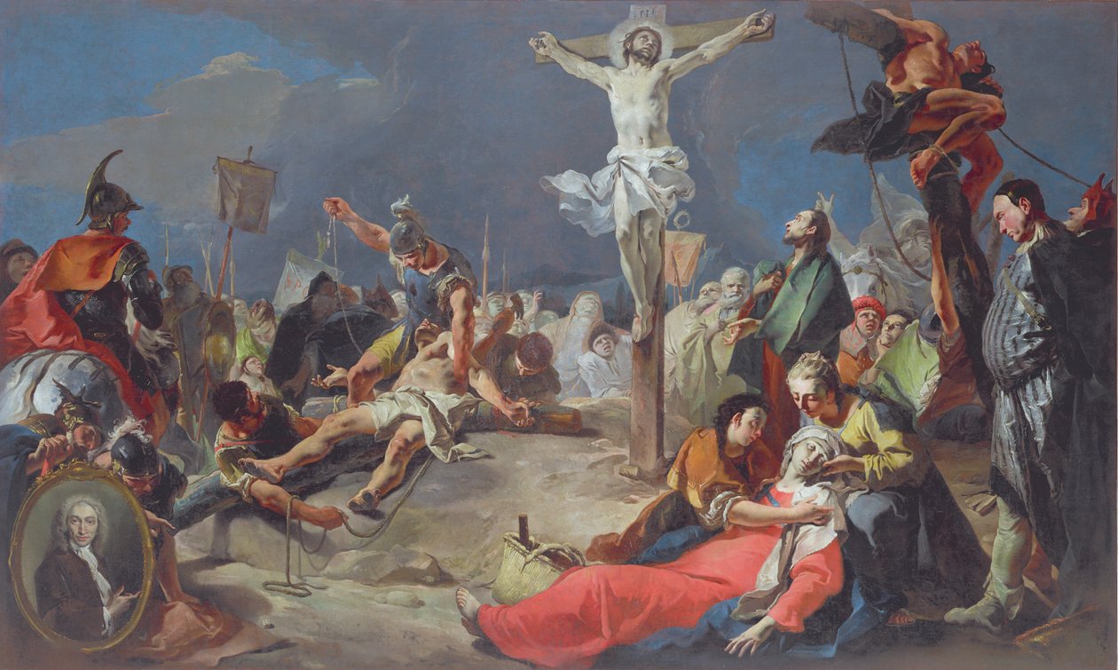 Ukrzyżowanie, 1724-25 autorstwa Giovanni Battista Tiepolo