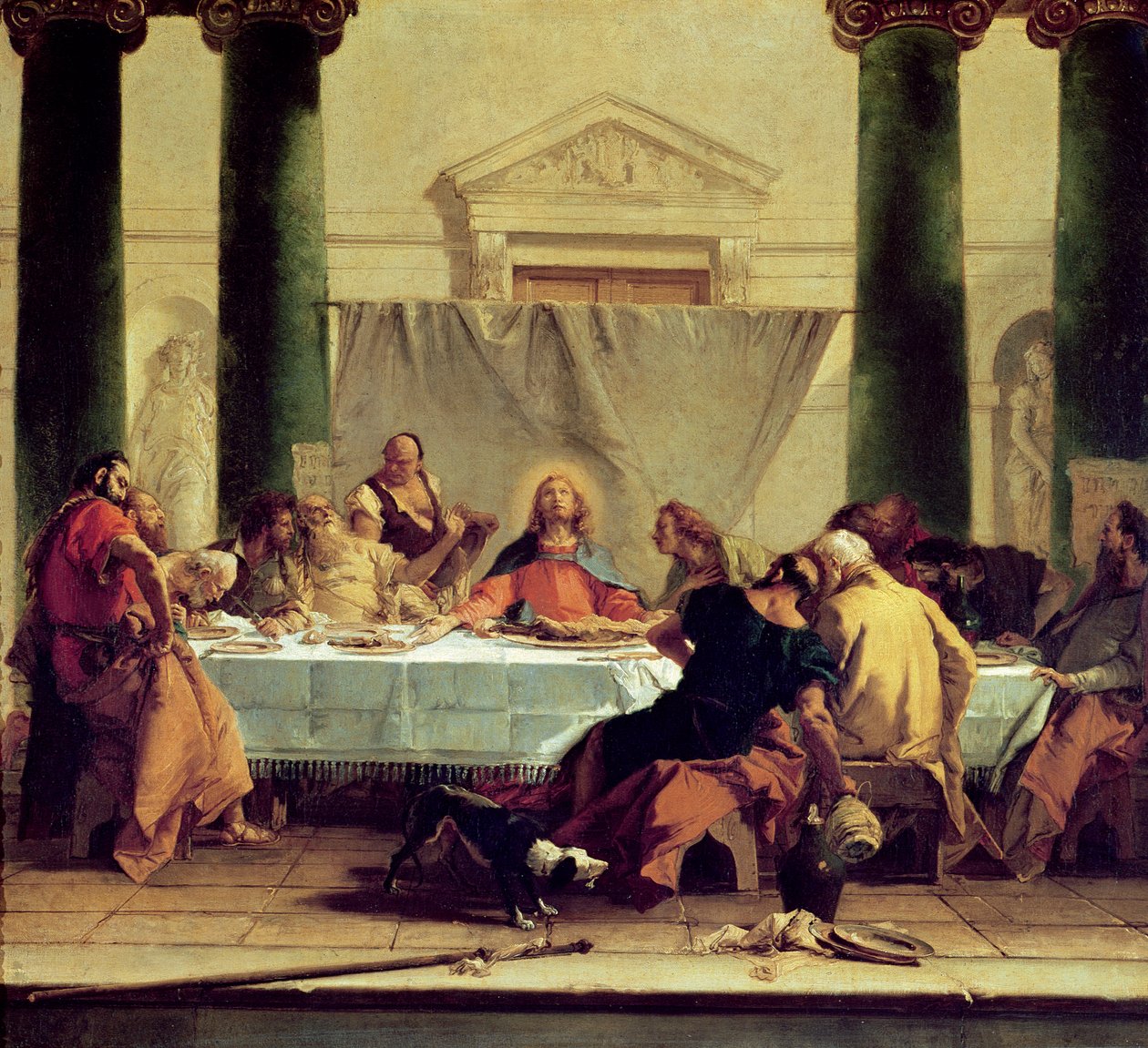 Ostatnia Wieczerza, 1745-50 autorstwa Giovanni Battista Tiepolo