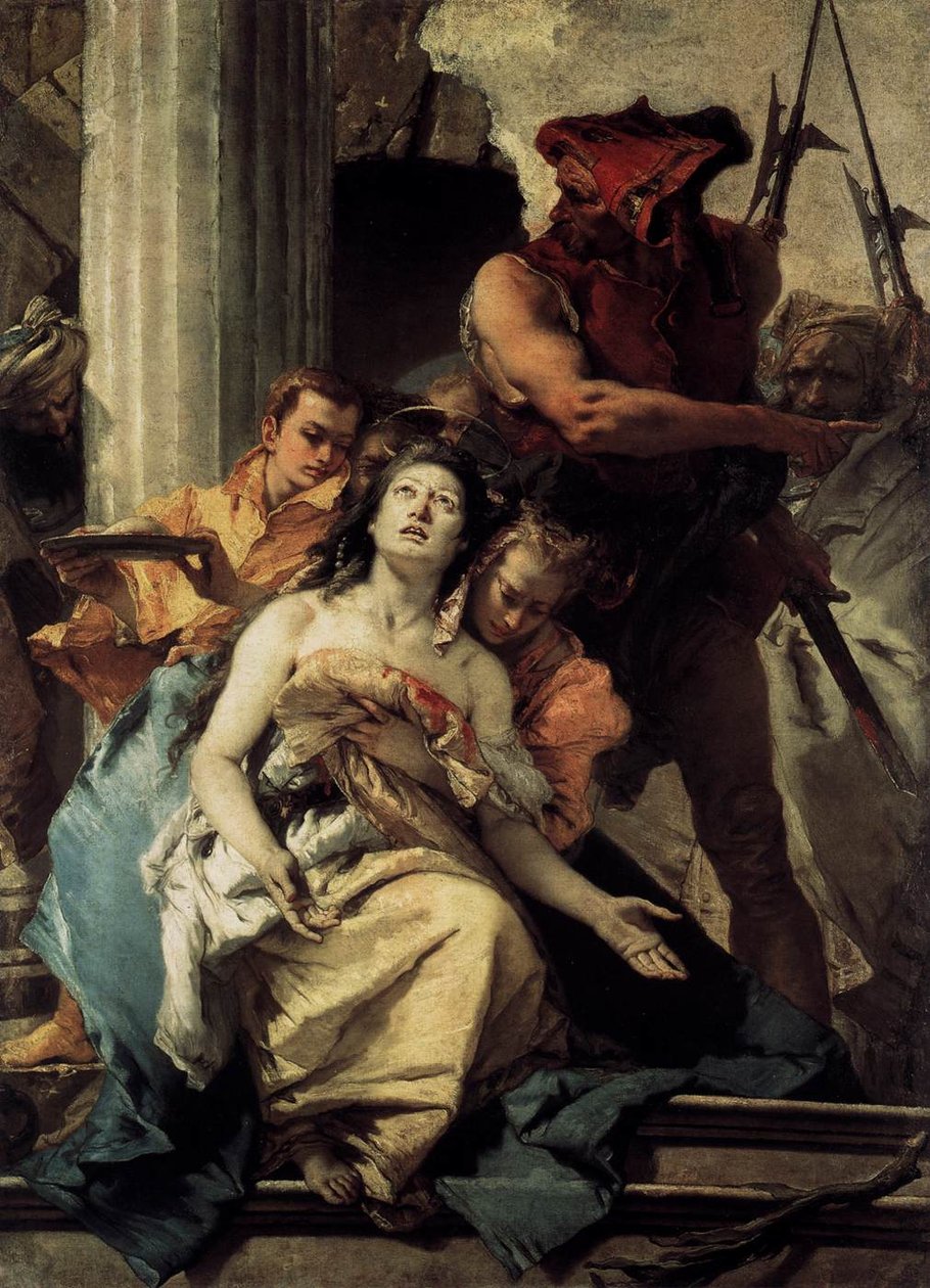 Męczeństwo św. Agaty autorstwa Giovanni Battista Tiepolo