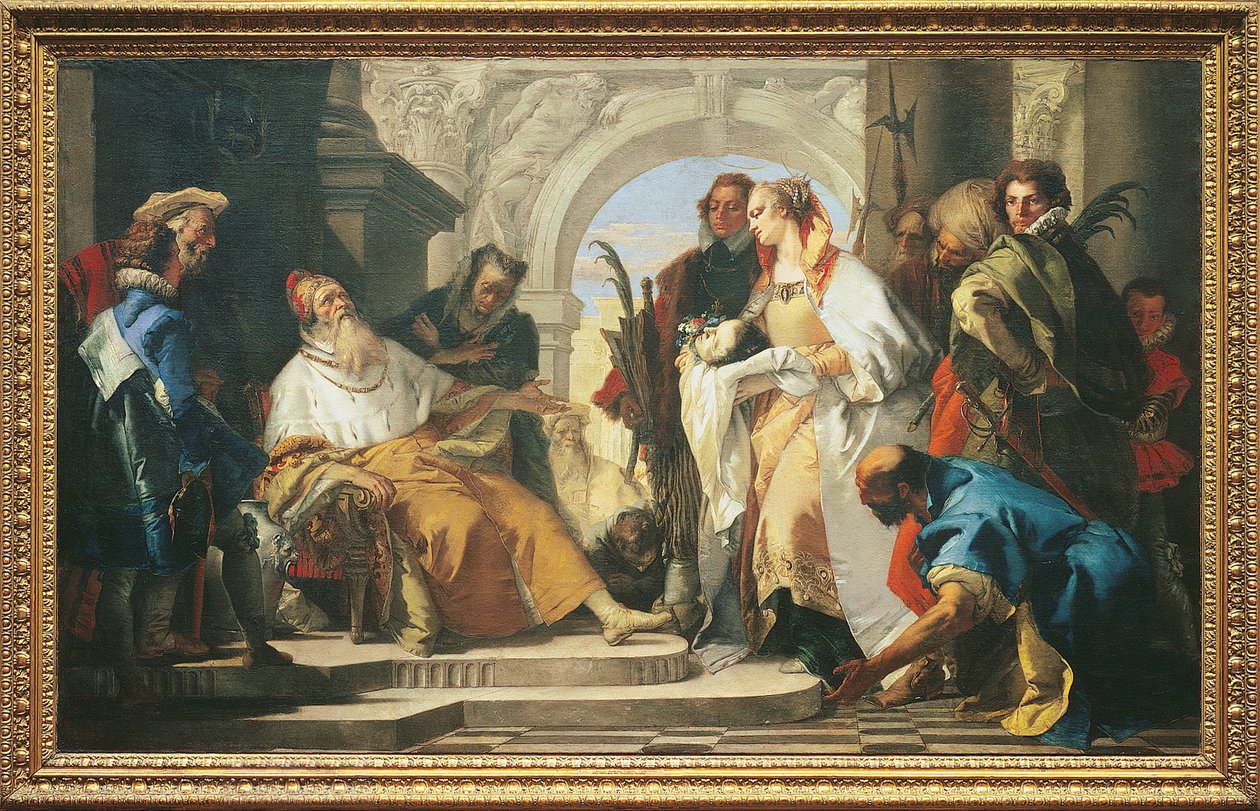 Patroni rodziny Crotta autorstwa Giovanni Battista Tiepolo