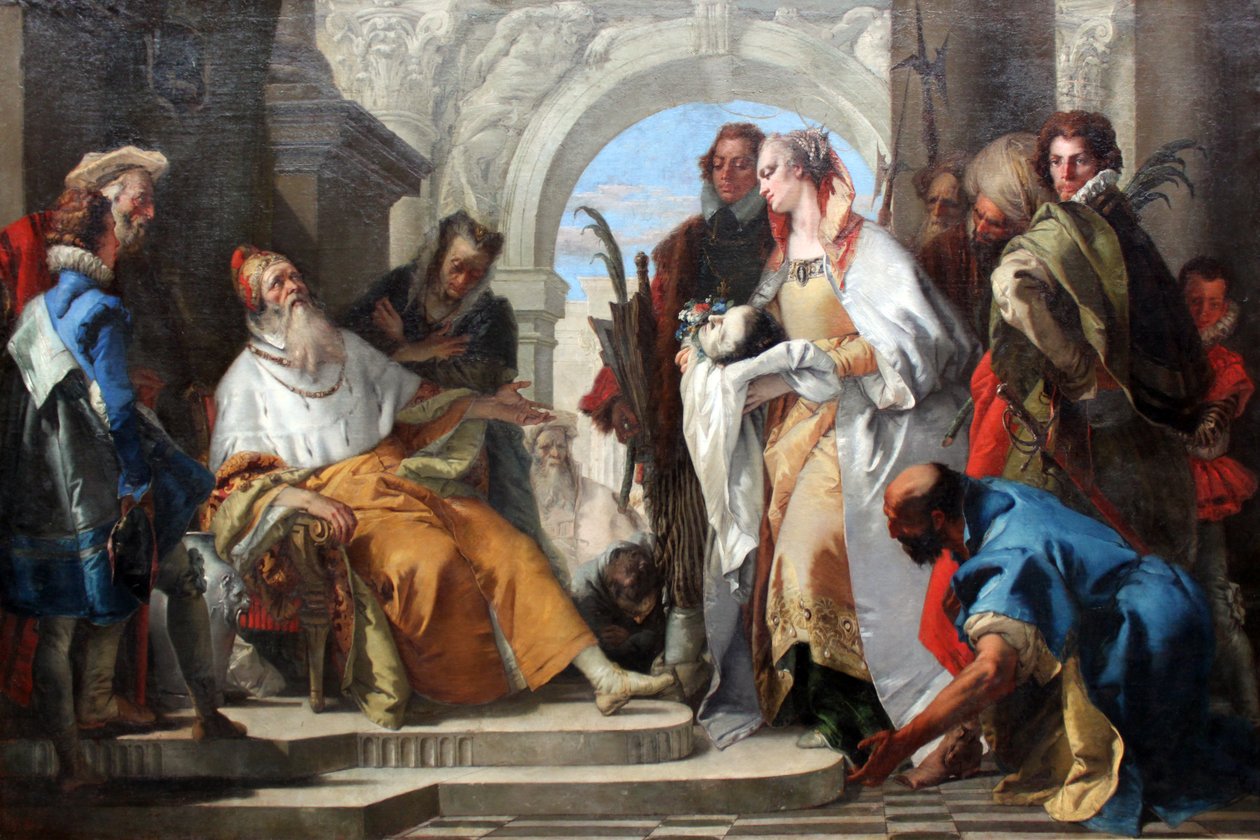 Patroni rodziny Crotta autorstwa Giovanni Battista Tiepolo