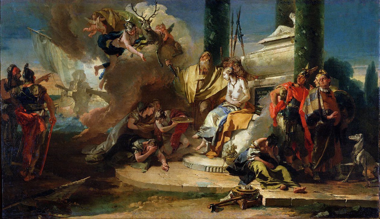Ofiara z Ifigenii autorstwa Giovanni-Battista Tiepolo