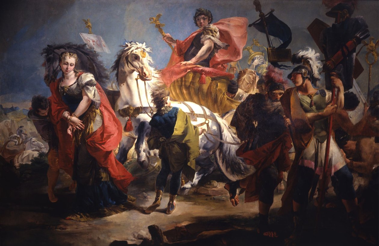 Triumf Aureliana autorstwa Giovanni Battista Tiepolo
