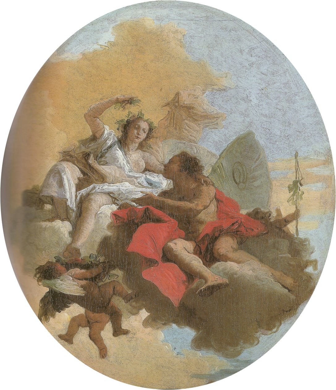 Zefiro i Flora autorstwa Giovanni Battista Tiepolo