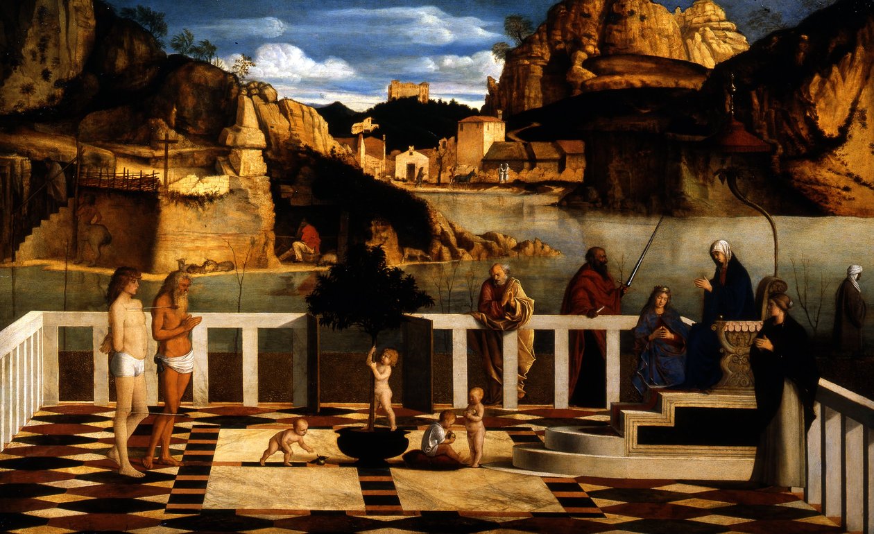 Święta alegoria autorstwa Giovanni Bellini